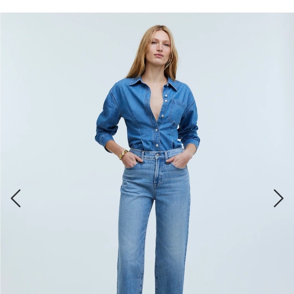 Madewell Perfect Vintage Wide Leg Crop 31P - Picture 3 of 9